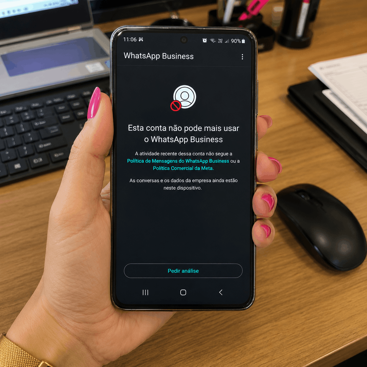 WhatsApp Business banido 5